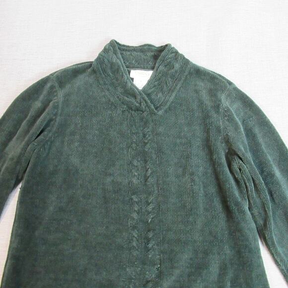 Talbots Sweater Womens Size Small Green Knit Preppy Classic Career Pullover Soft - Picture 3 of 10